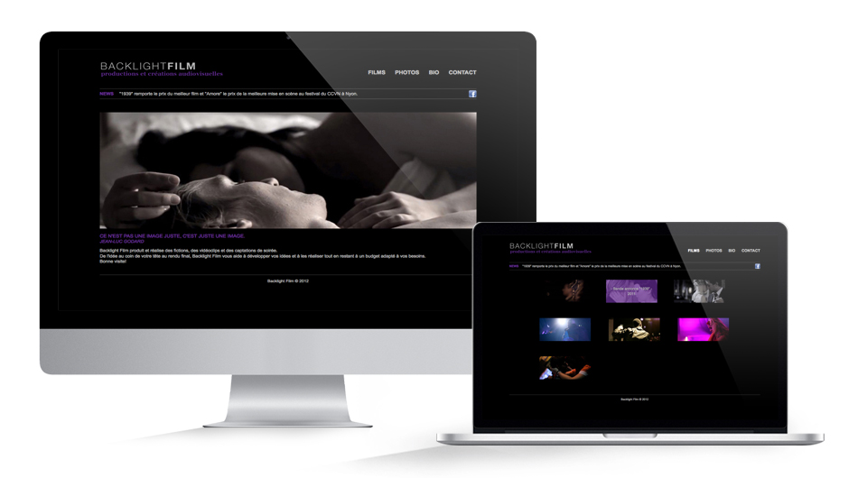 Site Internet production film