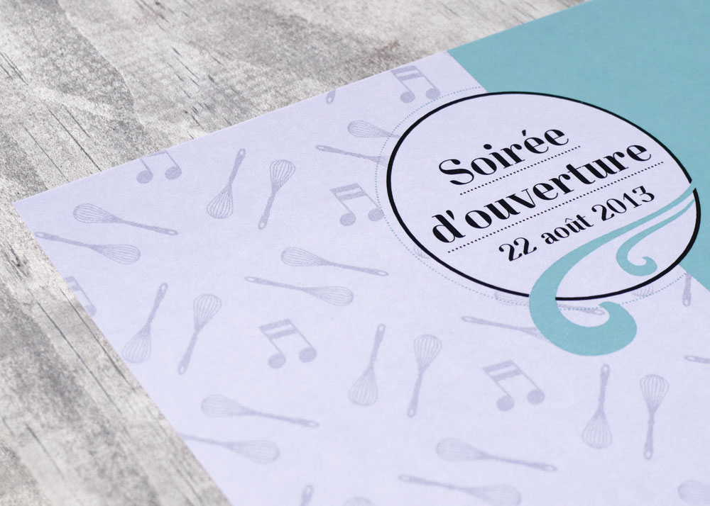 Les Papilles à la fête invitation