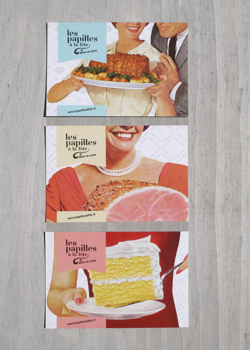 Les Papilles à la fête cartes promo