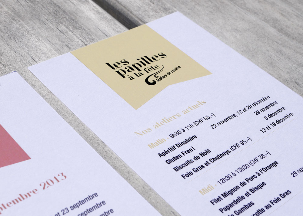 Les Papilles à la fête flyer programme