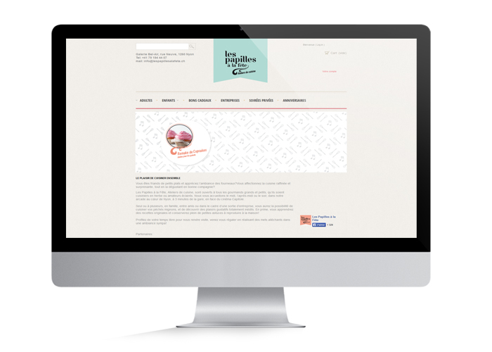 Les Papilles à la fête site Internet