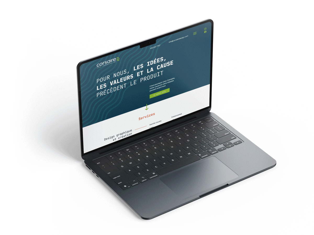 Corsaire Design site Internet 